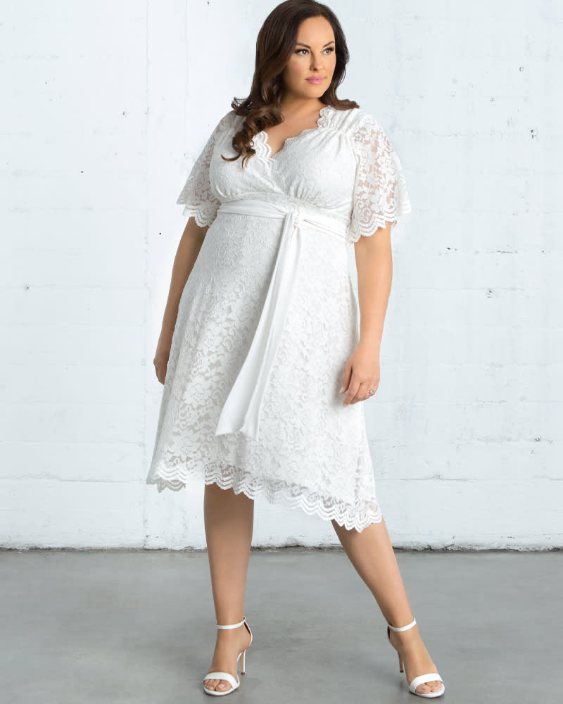 Kiyonna white dress top